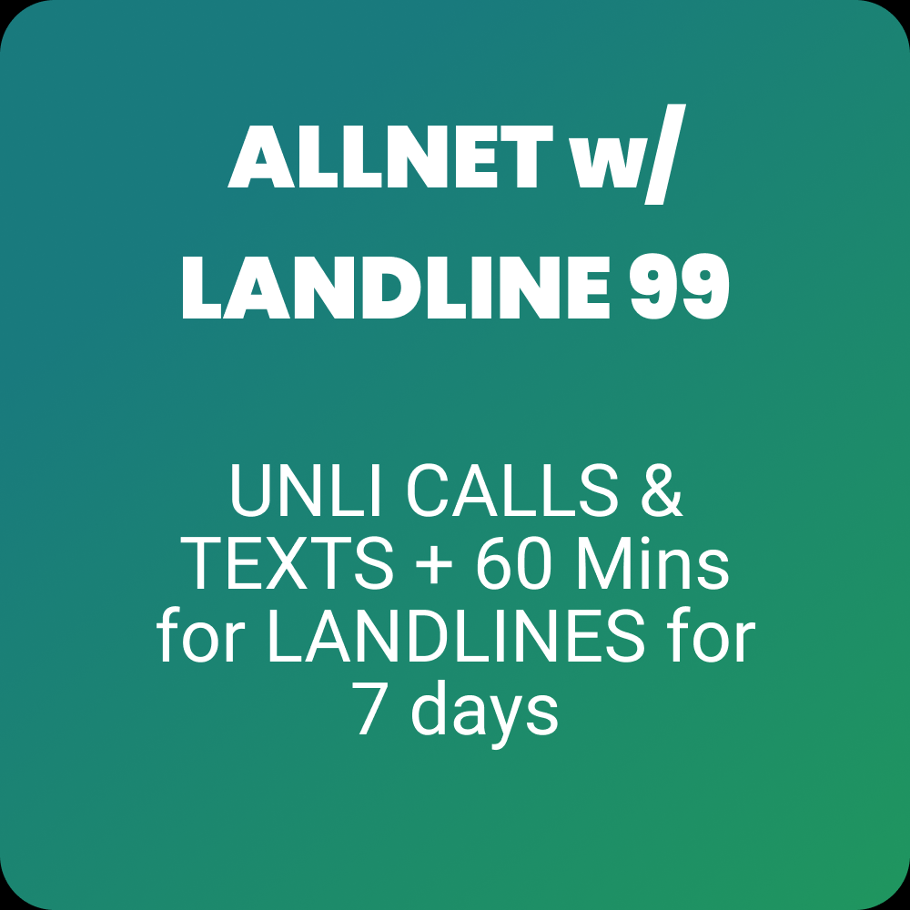 Allnet w/ Landline 99